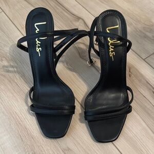 Lulu's Black Strappy Women's Sandals